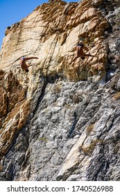 Cliff Diver In Acapulco, Mexico. 