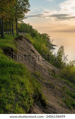 Cliff Erosion, Lake Erie Community Park in Erie County