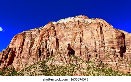 Cliff At Mount Zion National Park. Very Good Tourist Destination.