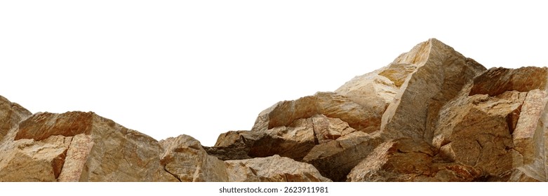 The cliff and mountain, made of solid rock and stone, are natural formations that blend perfectly like a composition sculpted by nature’s shoulder.