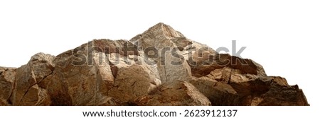 The cliff and mountain, made of solid rock and stone, are natural formations that blend perfectly like a composition sculpted by nature’s shoulder.