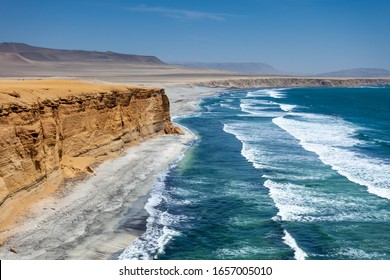 Cliff Ocean View Paracas National Reserve, Peru.