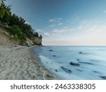 Cliff in Orłowo on a sunny afternoon, Baltic coast