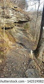 Cliff On Trail At Devil's Den State Park Arkansas