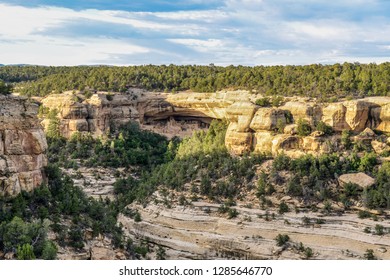 Cliff Palace seen from Sun Point View in Mesa Verde National Park, Colorado