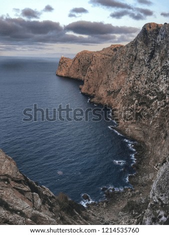 Similar – Cape with cliffs and sea