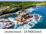 Cliff sea coast at Tanah Lot, Bali, Indonesia