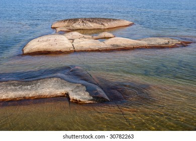 Cliffs at the beach on the coast
