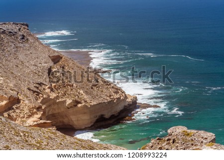 The cliffs of Cape Sainte Marie, marking the southernmost point of Madagascar island