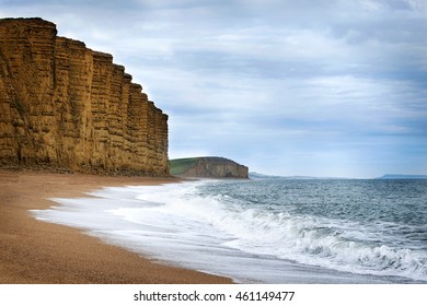 The cliffs at the coastal town of West Bay in Dorset. - Shutterstock ID 461149477