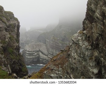 Cliffs In The Fog