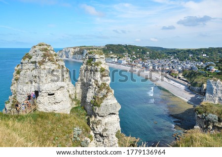Cliffs in Le Havre, France.