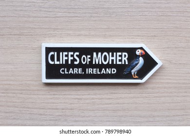 Cliffs Of Moher Arrow Road Sign Souvenir