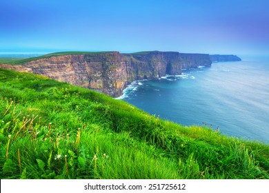 Cliffs of Moher at sunset, Co. Clare, Ireland - Powered by Shutterstock