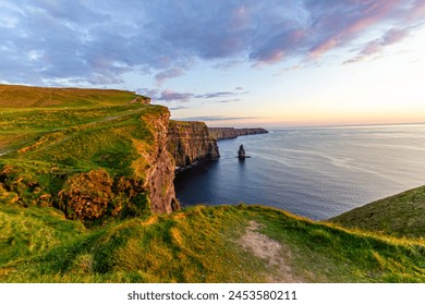 Cliffs of Moher at sunset. Ireland - Powered by Shutterstock