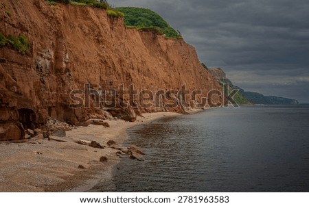 Cliffs near Salcombe in Devon on the Jurassic Coast