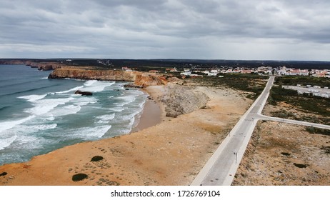 Cliffs at the ocean with Waves