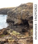 Cliffs on Easter Island (Rapa Nui), Chile