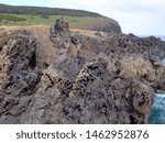 Cliffs on Easter Island (Rapa Nui), Chile