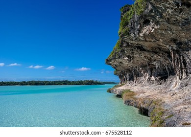 The Cliffs On The Idyllic Island Of Ouvéa, New Caledonia