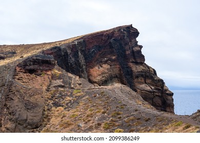 Cliffs at Ponta de Sao Lourenco. Cape is the most eastern point of Madeira island - Shutterstock ID 2099386249