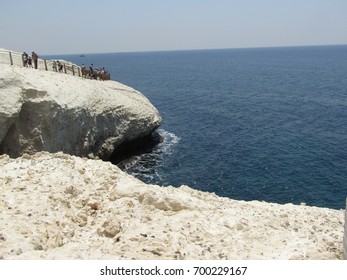 Cliffs and rocks in the sea