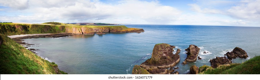 Cliffs And Rocky Coast Of Scotland