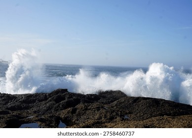 cliffs, rugged, dramatic, coastal, windswept, rocky, steep, towering, ocean, waves, crashing, erosion, jagged, horizon, wild, natural, scenic, breathtaking, misty, windy, saltwater, shoreline, precipice, height, abyss, panoramic, remote, untamed, serene, vast, geological, strata, layers, ancient, formation, edge, vertical, sheer, drop, foam, tide, seascape, isolation, beauty, powerful, nature, erosion, winds, spray