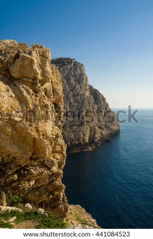 Similar – Cape with cliffs and sea