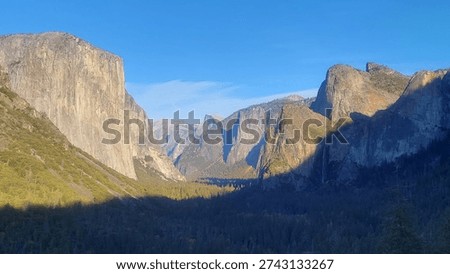 The cliffs stood majestically before the sunlight 