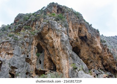 Cliffs of Torrent de Pareis in Sa Calobra Mallorca, Spain - Shutterstock ID 2161817219