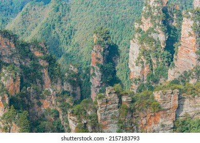 Cliffs In Zhangjiajie Forest Park. China.