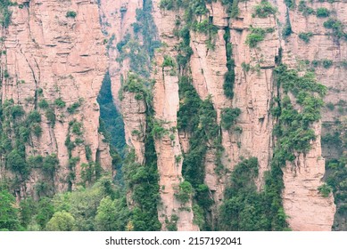 Cliffs In Zhangjiajie Forest Park. China.