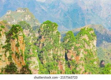 Cliffs In Zhangjiajie Forest Park. China.