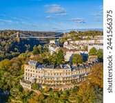 Clifton Suspension Bridge spanning the River Avon and linking Clifton and Leigh Woods, Bristol, England, United Kingdom, Europe