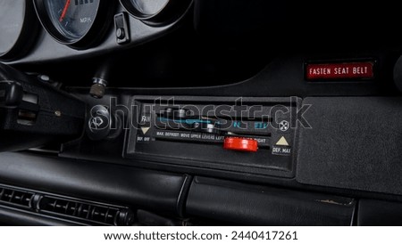 Climate controls inside of a car