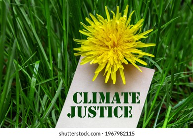 Climate Justice, Slogan On A Business Card