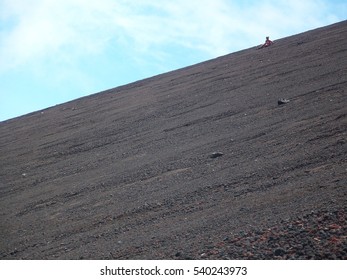 Climber On Momotombo