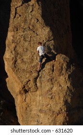 Climber at Sunset