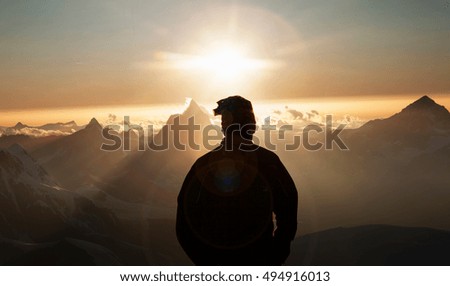 Similar – Image, Stock Photo 800 Lifestyle look back, enjoy and be thankful.