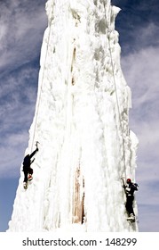 Climbing An Ice Wall