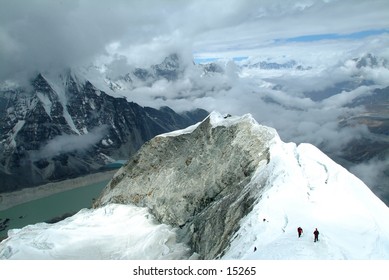 Climbing Imja Tse In Nepal Himalaya