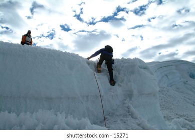 Climbing Imja Tse In Nepal Himalaya