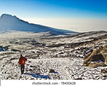 Climbing The Mount Kilimanjaro, The Highest Mountain In Africa (5892m)