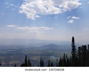 Climbing The Mountain Via Aerial Tram From Teton Village, Wyoming