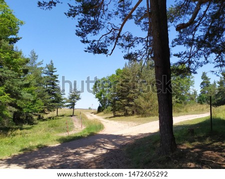 Similar – Zwei Menschen wandern auf einem Berg