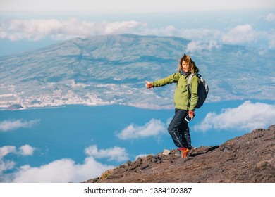 Climbing Pico volcano on the Azores