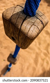 Climbing Rope At A Playground - Photo