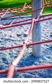 Climbing Rope At A Playground - Photo