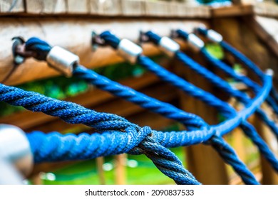 Climbing Rope At A Playground - Photo